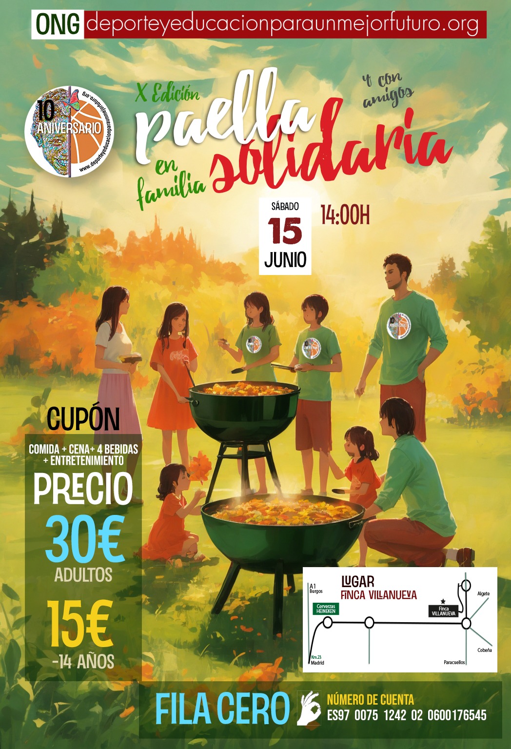 X Paella Solidaria 15 de junio de 2024